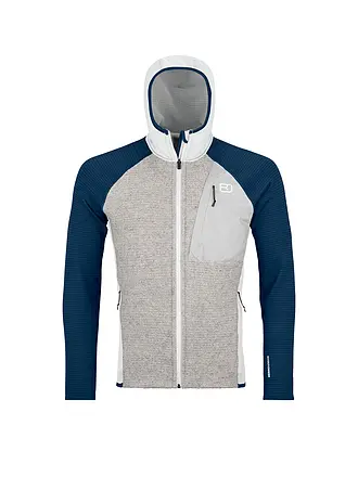 ORTOVOX | Herren Fleecejacke Classic Knit Hoodie | hellgrau